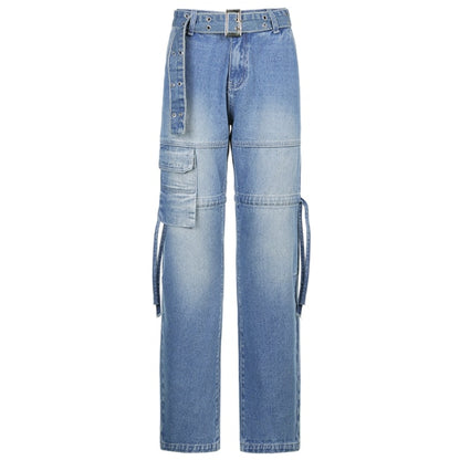 Aesthetic Sashes Jeans