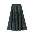 Vintage Long Velvet Skirt