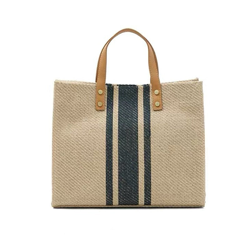 Sara Striped Tote Bag