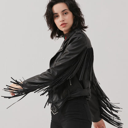 Fringe Ellen Leather Jacket