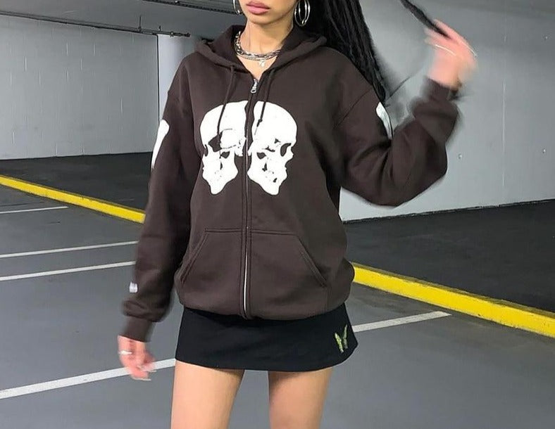 Vintage Skulls Hoodie