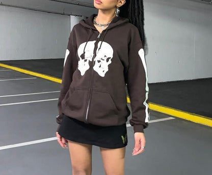 Vintage Skulls Hoodie