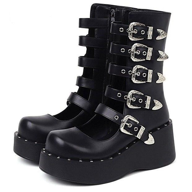 Open Ankle Boots