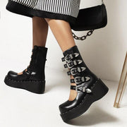 Open Ankle Boots