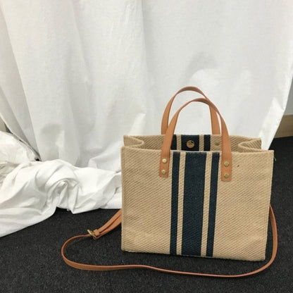 Sara Striped Tote Bag