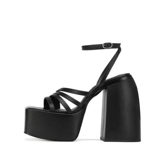 Ava Leather Heels