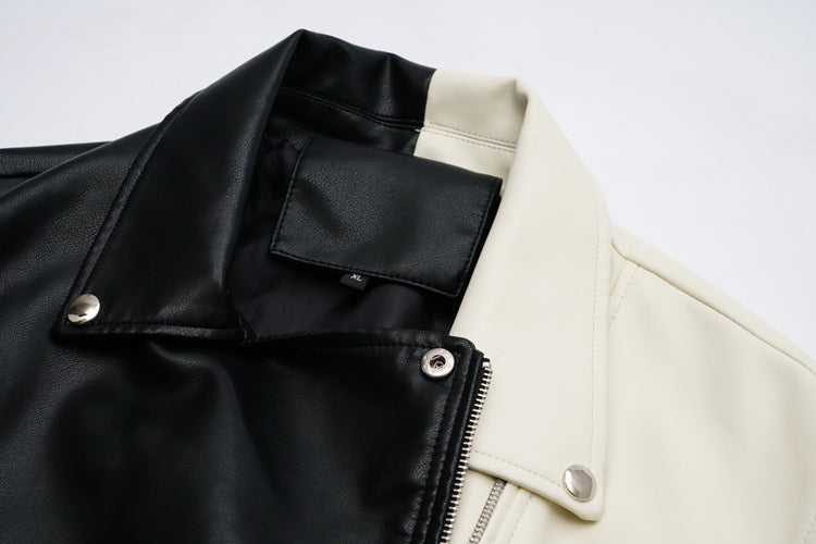 Splicing Gianna Leather Jacket