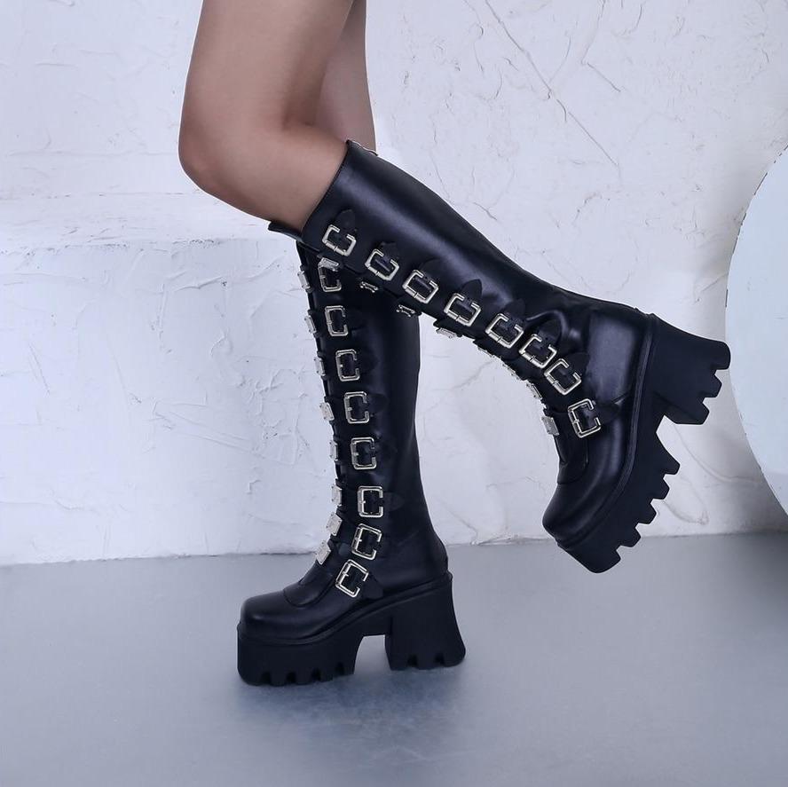 Metal Long Boots
