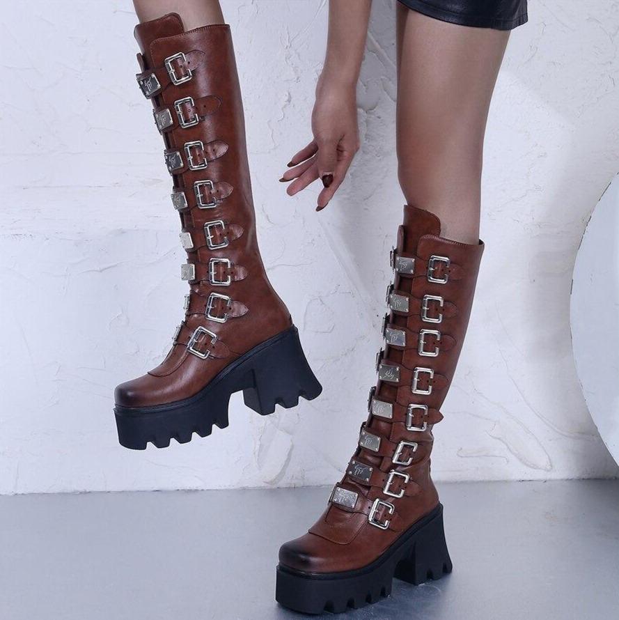 Metal Long Boots