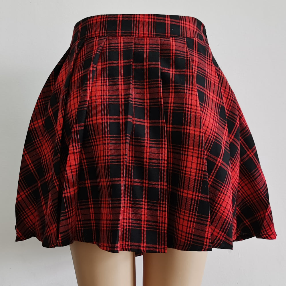 Pleated Mini Skirt