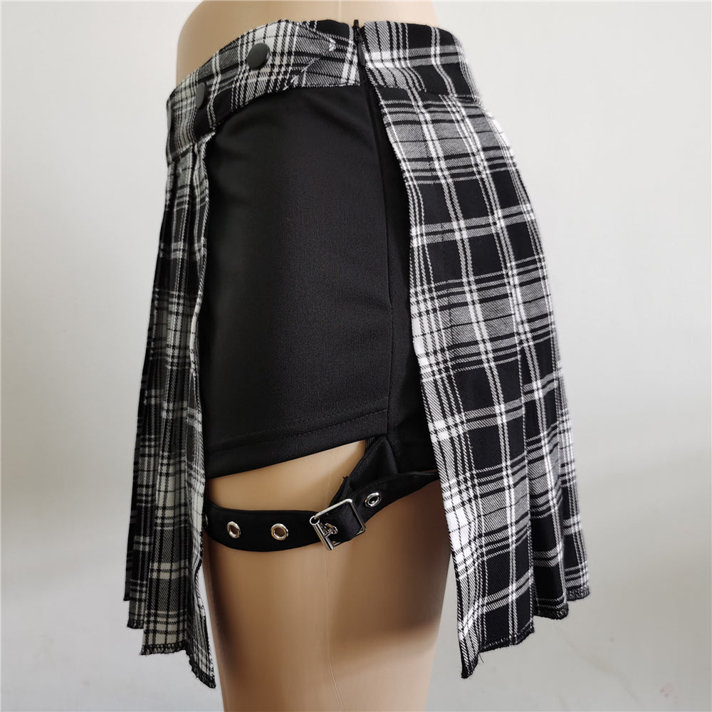 Pleated Mini Skirt