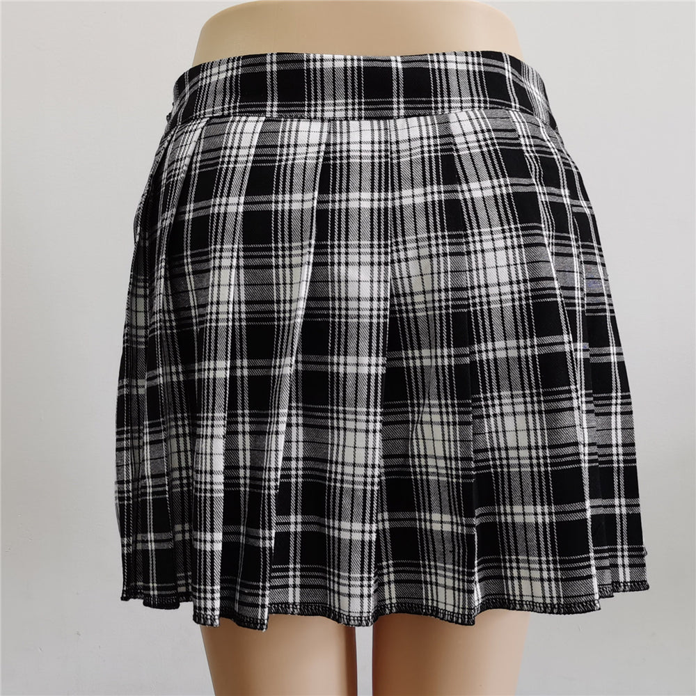 Pleated Mini Skirt