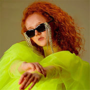Haiti Tassel Rhinestones Sunglasses