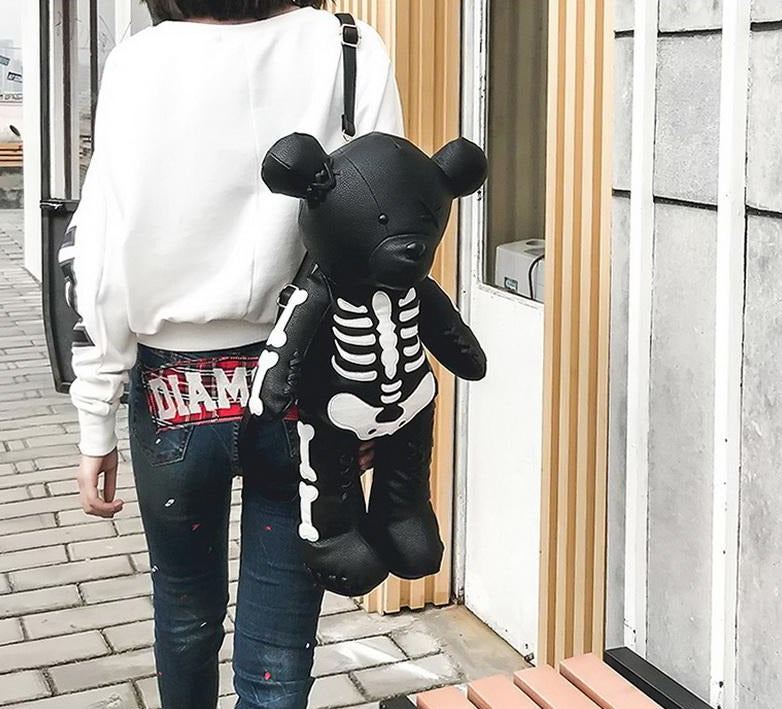 Skeleton bear backpack sale