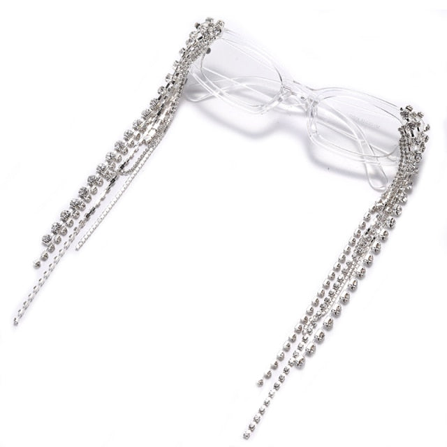 Haiti Tassel Rhinestones Sunglasses