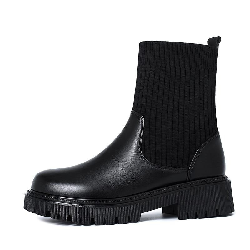 Elastic Martin Boots