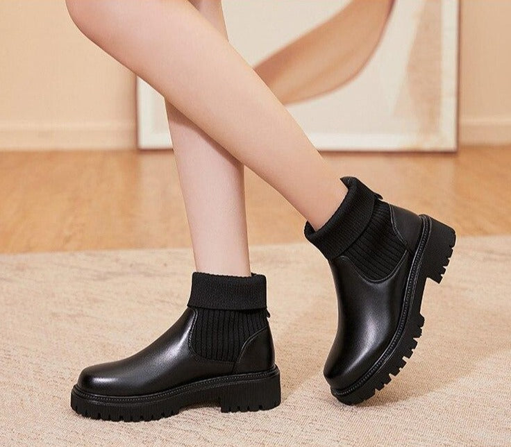 Elastic Martin Boots