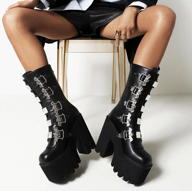 Bat Platform Boots