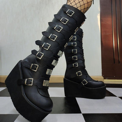 Metal Long Boots