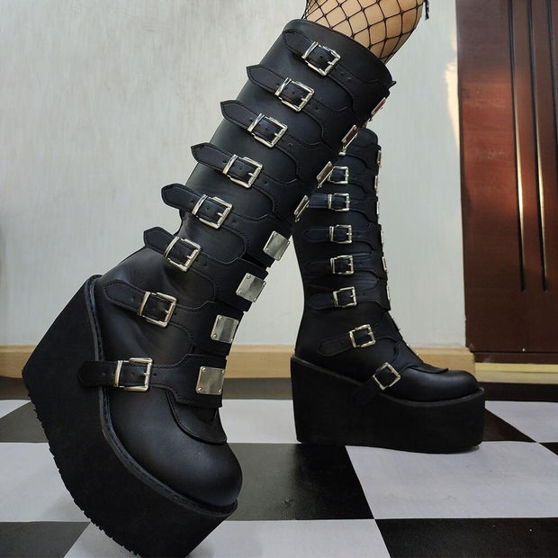 Metal Long Boots