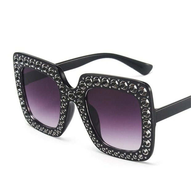 Crystal Oversized Sunglasses