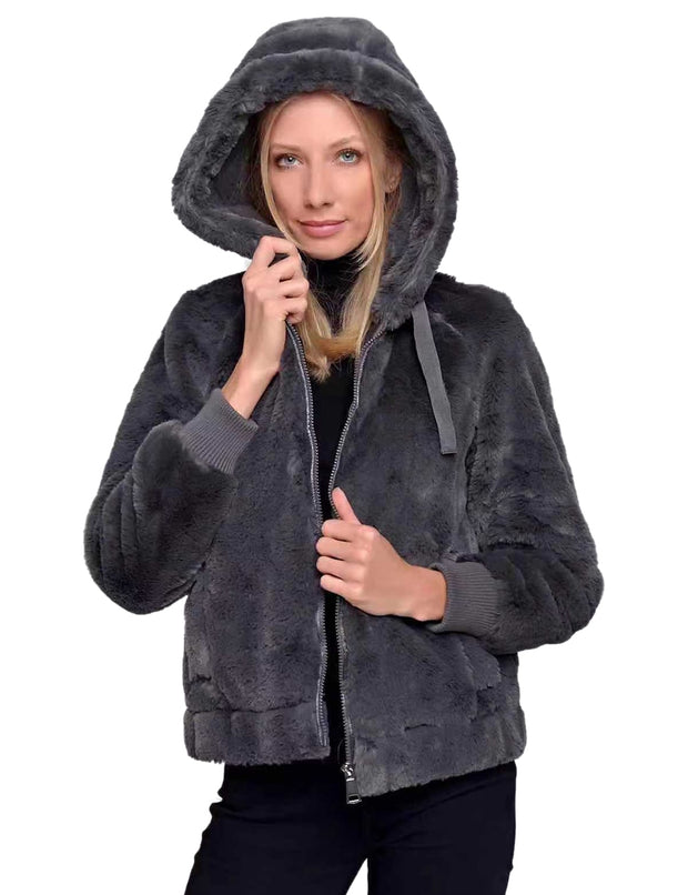 Lex Fur Hoodie