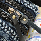 Smooth Denim Shoulder Bag