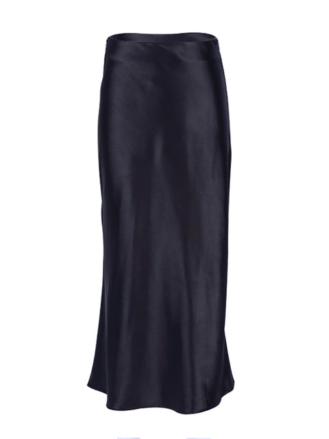 Luna Satin Silk Skirt